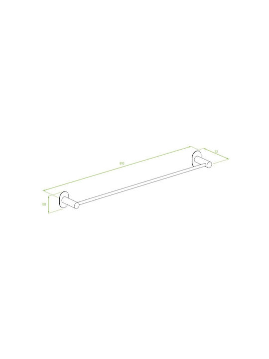 Laveo Raft de haine de Baie Simplu ​61x61cm Inox Roz