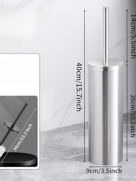 Inox Coș de gunoi pentru baie Gri
