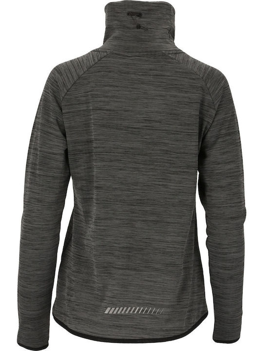 Endurance Bluza L S Littao Melange Tricotată 1001 Negră