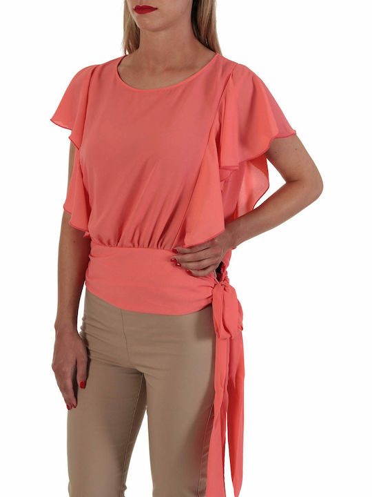 Relish Top Bluze Damă Cu Dantelă Pliere Laterala Cosmopolitan