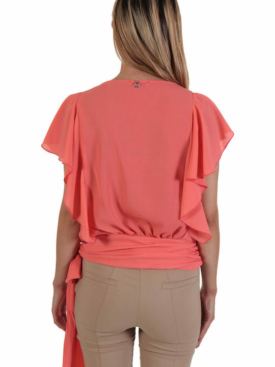 Relish Top Bluze Damă Cu Dantelă Pliere Laterala Cosmopolitan