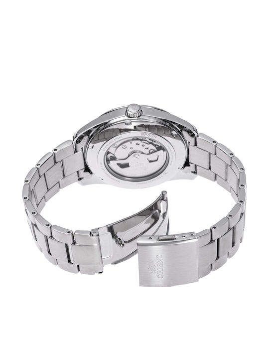 Orient Semi-skeleton Men's Watch 40.8mm Automatic with Silver Metal Bracelet