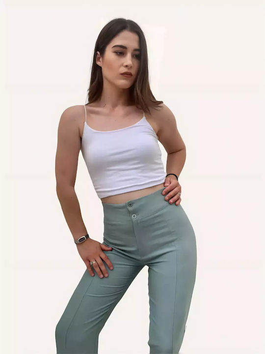 Damen Hellblaue Hosen Gerade