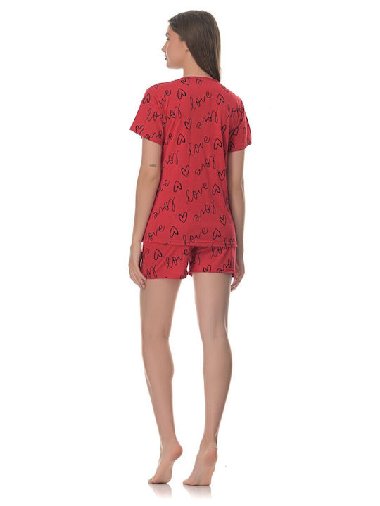 Women's Pyjama Lace Love Red