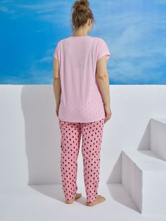 Women's Pyjamas Plus Size Pijamood Life Viscose Pink