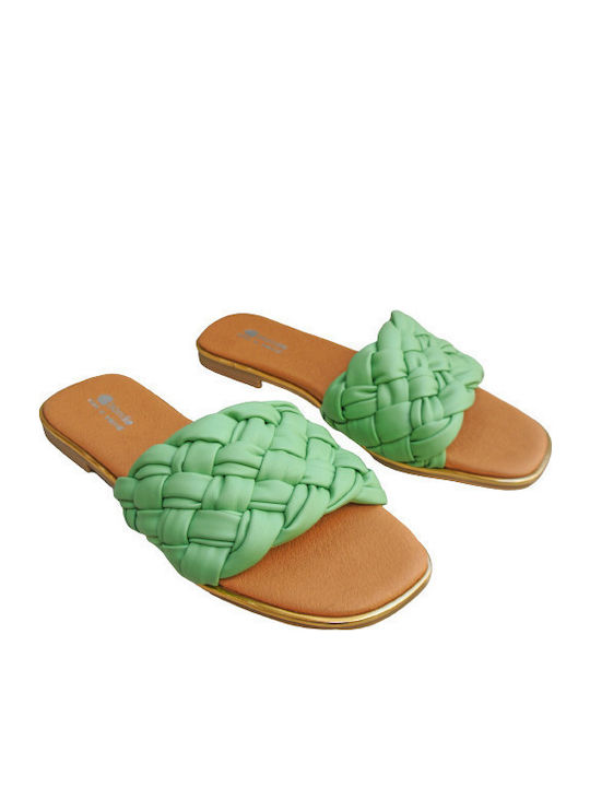 Blondie Anatomische Pantoffeln Mint Flexible Sohle Made in Greece