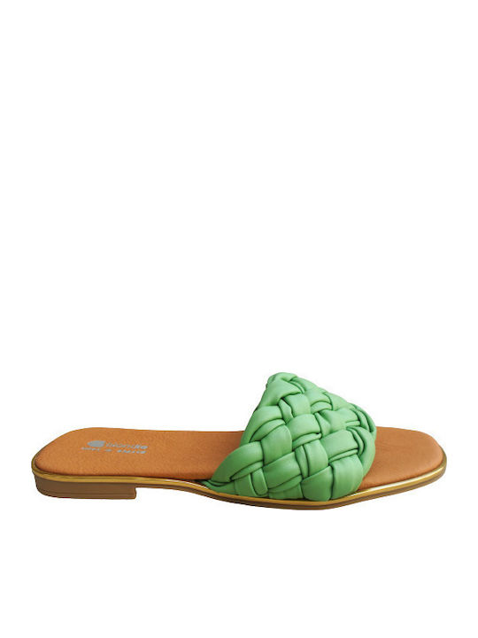 Blondie Anatomische Pantoffeln Mint Flexible Sohle Made in Greece