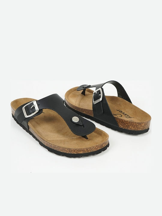 Damen Leder Sandalen Schwarz 19680