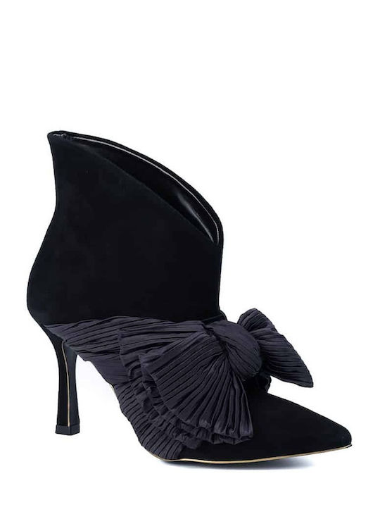 Γυναικεία Μποτάκια Σατέν Φιόγκο Gold&rouge Samia Su Black 012800025000141
