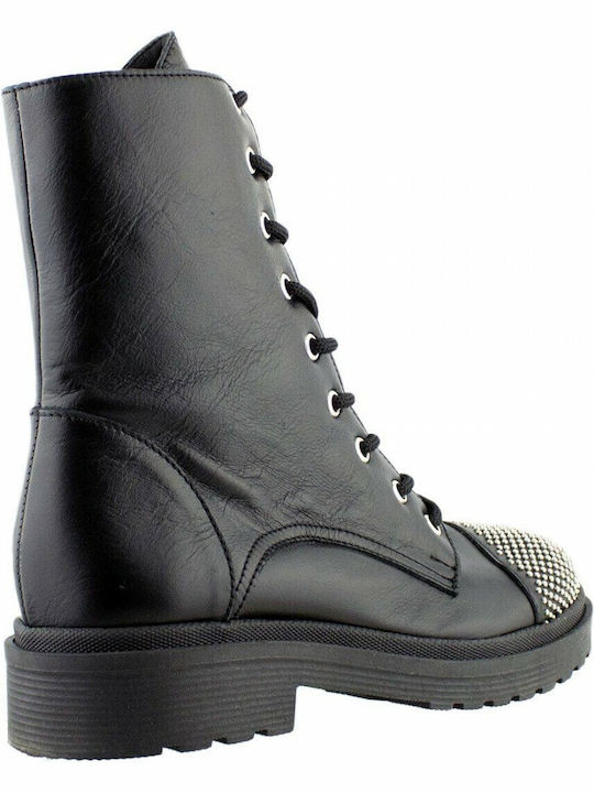 Gatzelis Shoes Combat Boot Laces 21008-Black Leather Gatzelis Shoes