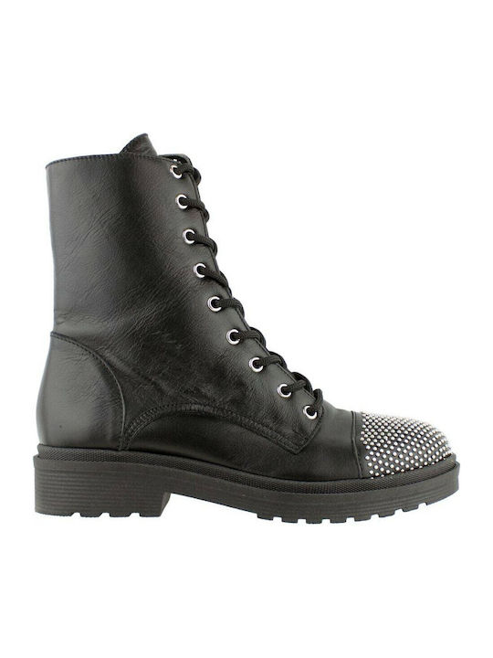 Gatzelis Shoes Combat Boot Laces 21008-Black Leather Gatzelis Shoes