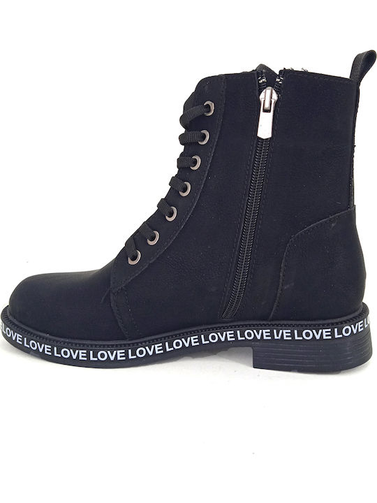 Damen Schwarz Stiefeletten Love