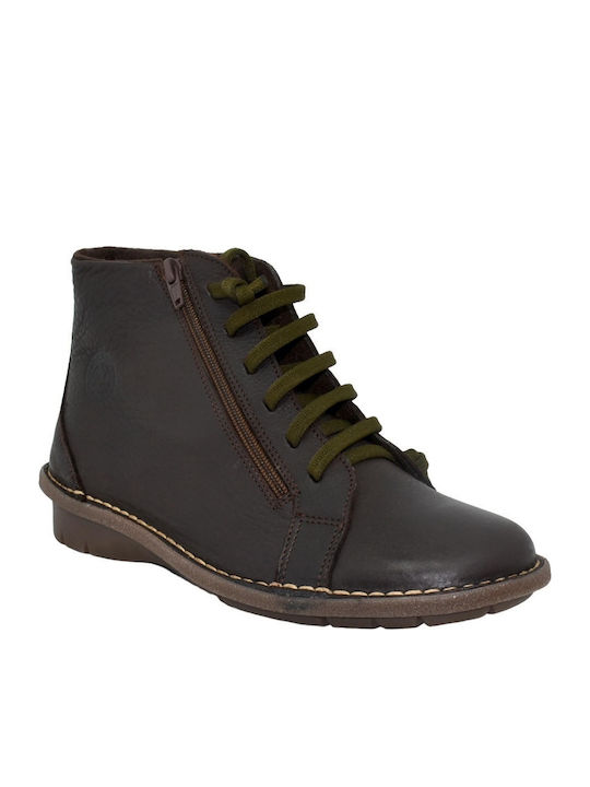 Leather Casual Ankle Boots Atxa 21066 Burgundy Leather Casual Ankle Boots Atxa 21066 Burgundy