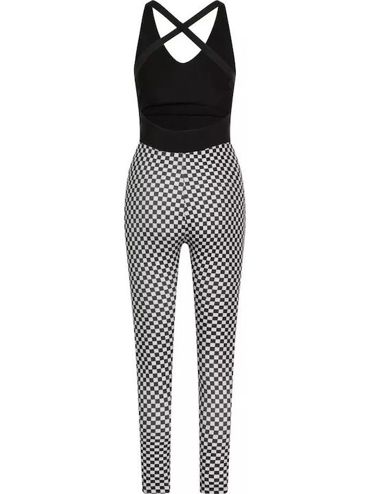 Lismina Single Jumpsuit Άσπρο Μαύρο 1322