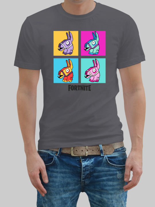 Tricou Fortnite Llama Roșu
