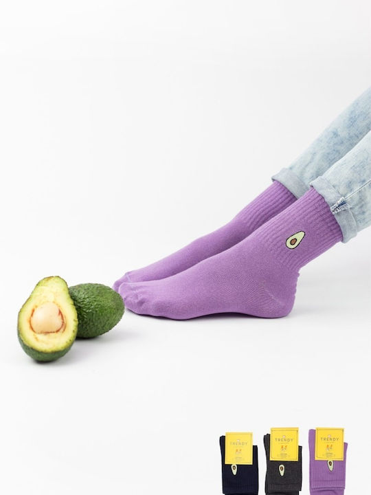 Damentaschen-Halbhohe Socken Trendy Avocado Baumwollsocken 3 Paar Mehrfarbig Damentaschen-Halbhohe Socken Trendy Avocado Baumwollsocken 3 Paar Mehrfarbig