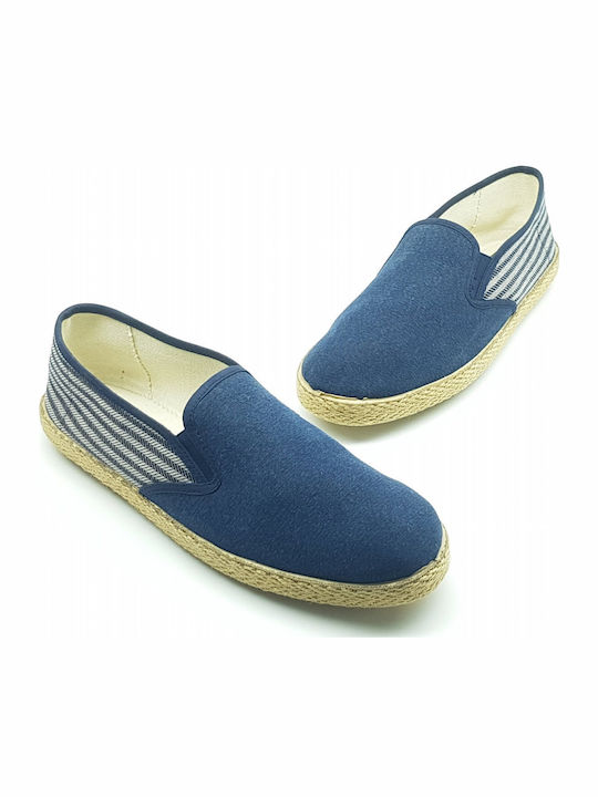 Men's Canvas Slip-Ons Blue