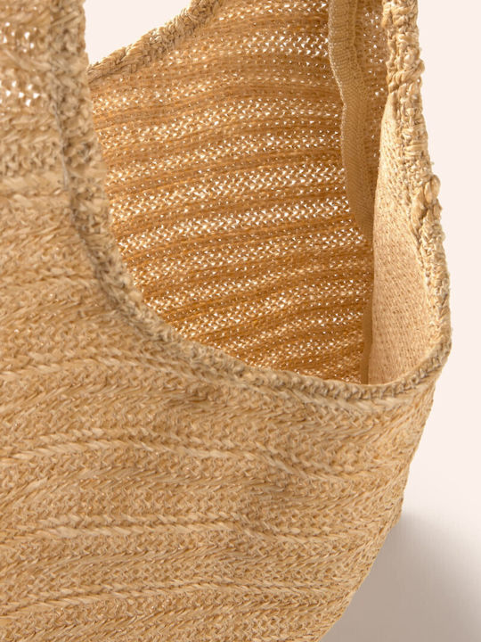 Calma House Wicker Beach Bag Beige