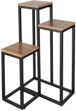 Ruhhy Metal Plant Tower Brown 67cm
