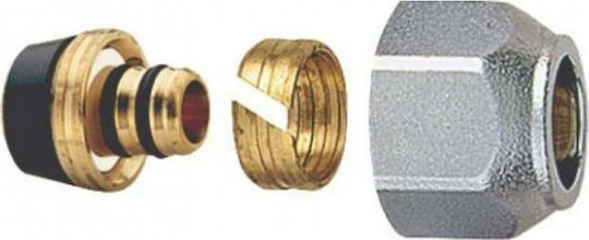 Μαυρο Ρακόρ Πολυστρωματικού Σωλήνα Φ16x2 24x19 Brass Form