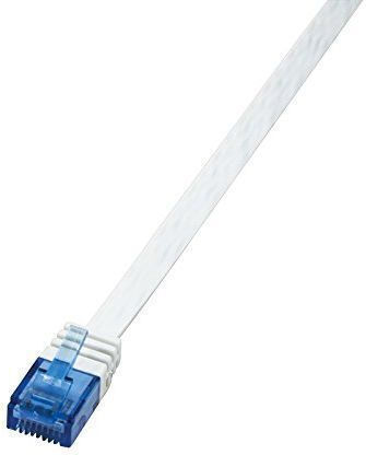 LogiLink Flat U/UTP Cat.6 Gigabit Network Cable Ethernet 5m White