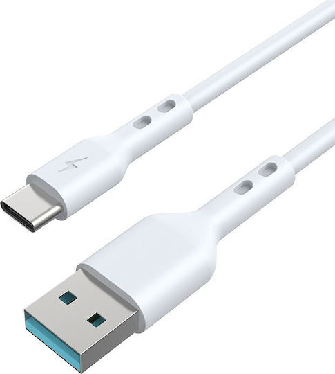 BWOO USB 3.0 Cable USB-C male - USB-A / USB-C 15W Λευκό 2m