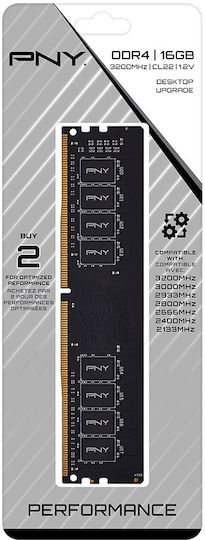 PNY Performance 16GB DDR4 RAM with 3200 Speed for Desktop