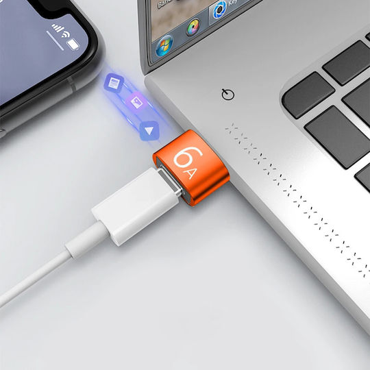 Techsuit Μετατροπέας USB-A male σε USB-C female 1τμχ