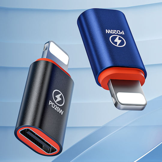 Techsuit Μετατροπέας Lightning male σε USB-C female 1τμχ