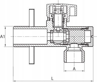 Diamond Βάνα / Διακόπτης Γωνιακός 1/2"x3/8"