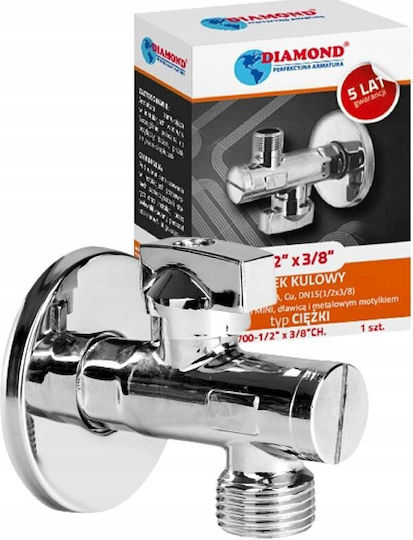 Diamond Wasserhahn / Schalter Ecke 1/2"x3/4"