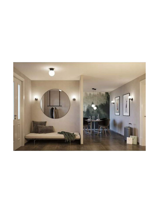 Paulmann Deckenleuchte Badezimmer Schwarz mit Integrierter LED