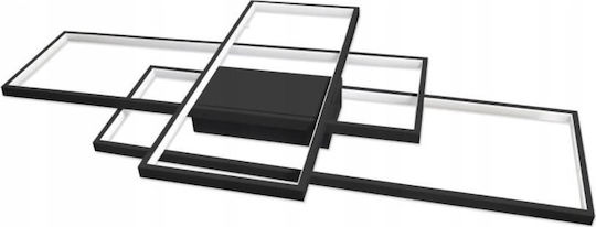 Masterled Deckenleuchte Schwarz mit Integrierter LED und Fernbedienung