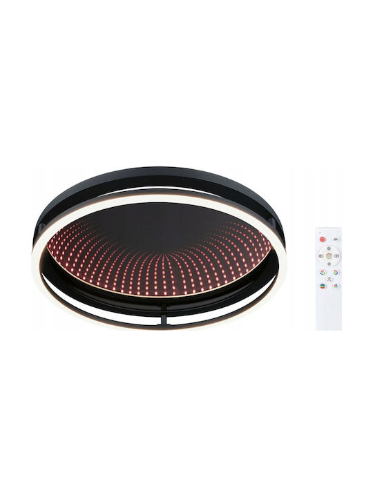 Paulmann Ceiling Mount Light Black with Integrated LED and Remote Control