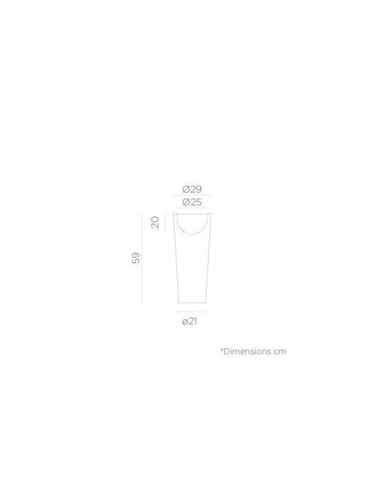NewGarden Topf Kunststoff White