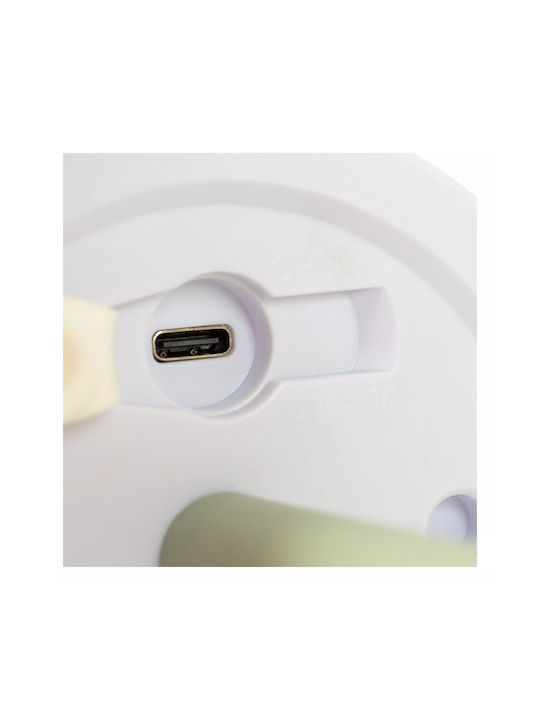 Lucide Lightning Tyon Πορτατίφ LED με Λευκό Καπέλο και Πράσινη Βάση
