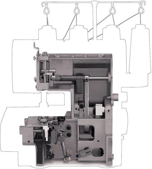 Singer Konventionelle Nähmaschine 14HD-854 Heavy Duty Graue