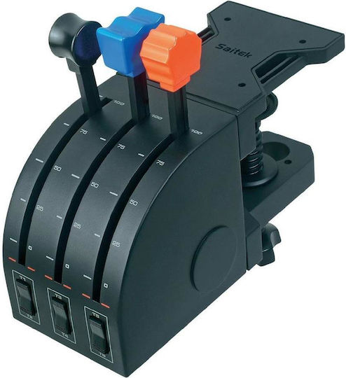Logitech G Saitek Pro Flight Throttle Quadrant PC Joystick Wired Compatible With
