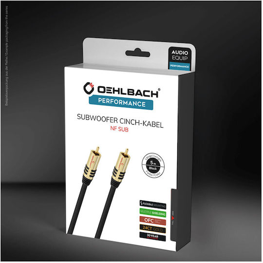 Oehlbach Кабел RCA мъжки - RCA мъжки 10м D1C21540
