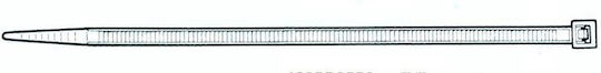 EM Group Пластмасови Кабелни Аксесоари 365mmx7.5mm в Бял Цвят 100 бр BMB3776/5227