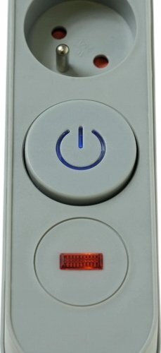 Plastrol Power Strip Safety with Switch and 3m Cable Gray