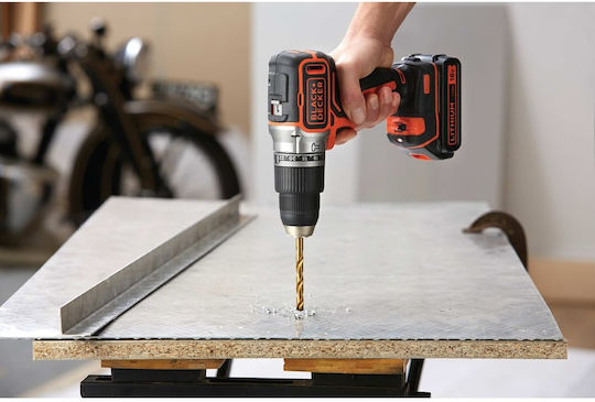 Black & Decker Percussive Drill Driver Battery Brushless 18V 1x1.5Ah