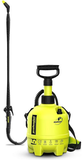 Marolex Ψεκαστήρας Προπιέσεως με Χωρητικότητα 5lt σε Κίτρινο χρώμα
