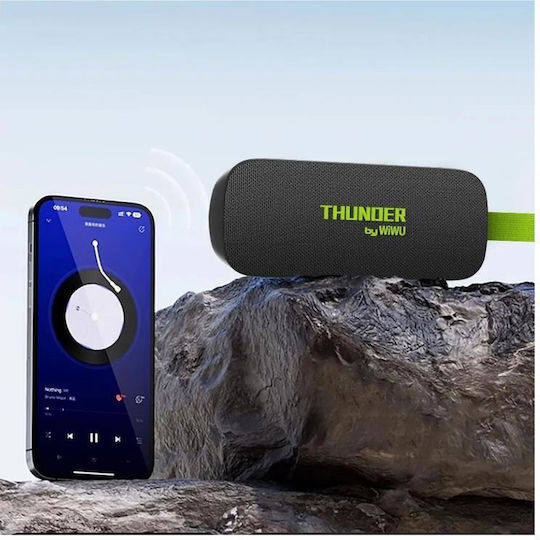Wiwu Thunder H2 Waterproof Bluetooth Speaker 10W with Battery Life up to 4 hours Black