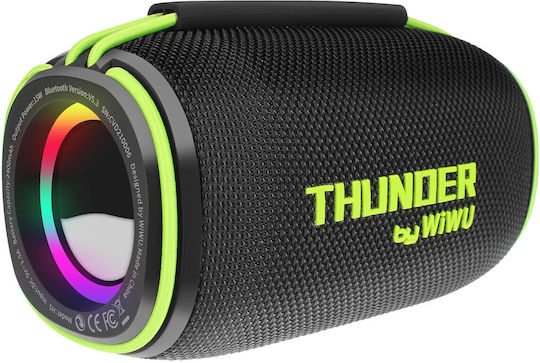 Wiwu Thunder H5 Ηχείο Bluetooth 15W με Διάρκεια Μπαταρίας έως 8 ώρες Μαύρο