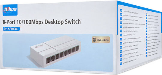 Dahua SF1008L Unmanaged L2 Switch with 8 Ethernet Ports