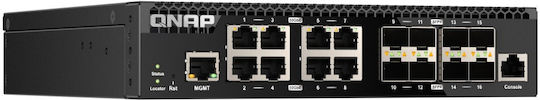 QNap QSW-M3216R-8S8T Managed L2 Switch with 16 Gigabit (1Gbps) Ethernet Ports and 8 SFP Ports