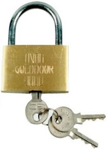Golddoor Bronze Padlock Brass with Key 35mm 1pcs