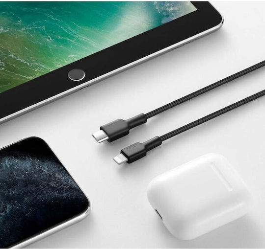 Aukey CB-CL02 Regular la Cablu Lightning Negru 2m (KBAAUKUSB0062)