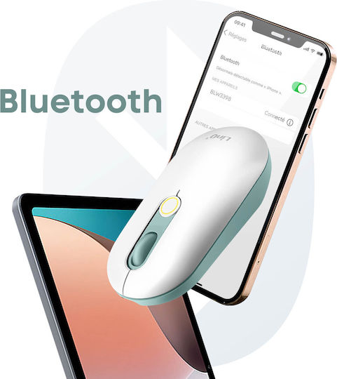 LinQ BLW3398 Mouse Wireless Bluetooth Alb
